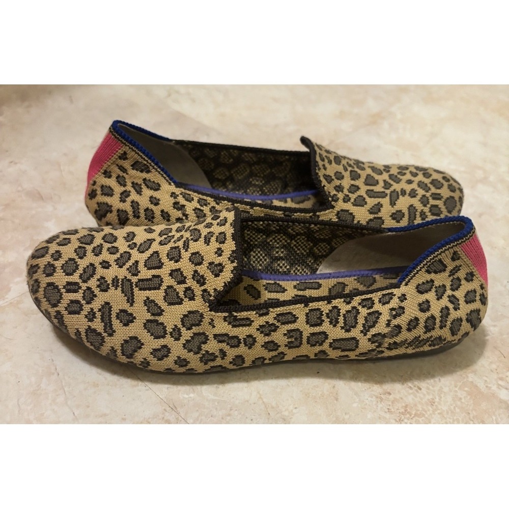 ROTHY'S "The Loafer" Mocha Spot Leopard PrintLoafers kids K2 - Picture 2 of 6